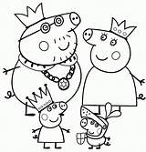 Spalvinimo Vaikams Piešiniai Peppa Pig Coloring Colouring Pages Family Spausdinimui Spalvinimui Disney Printable Drawing Christmas sketch template