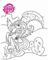 Coloriage Poney Top32 Princesse Ccm2 Celestia sketch template