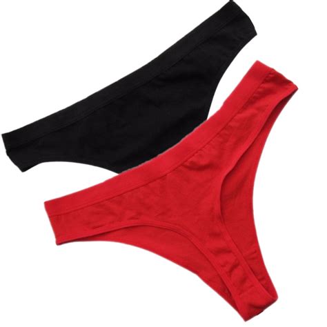 2017 new sexy g string cotton women panties thongs low waist