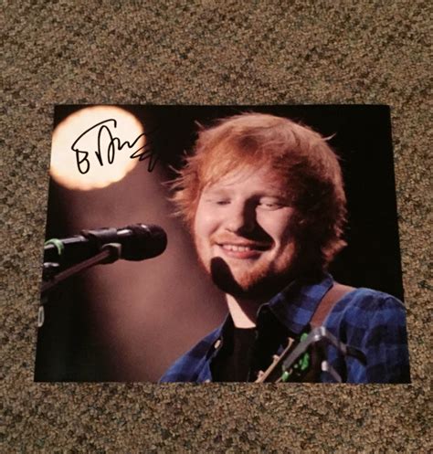 ed sheeran signed autographed 8x10 photo