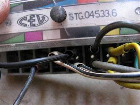 wiring  harness  sport front brake light switch mg  tonti frames moto guzzi