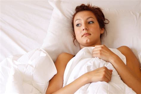 Frustrated Woman In Bed