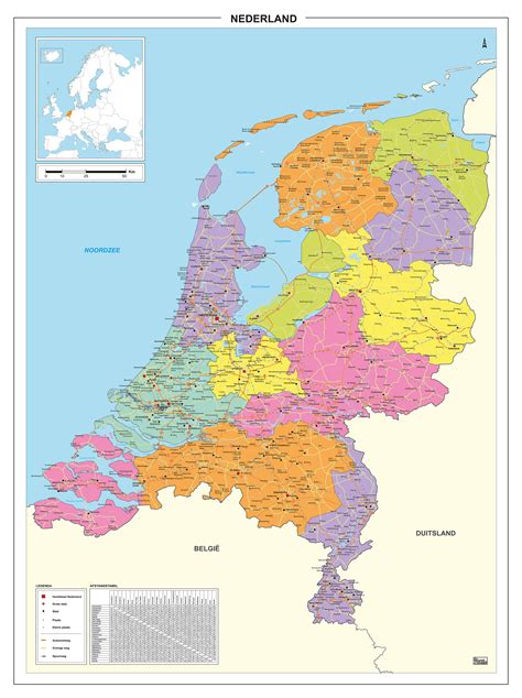 kaart van nederland  kaarten en atlassennl