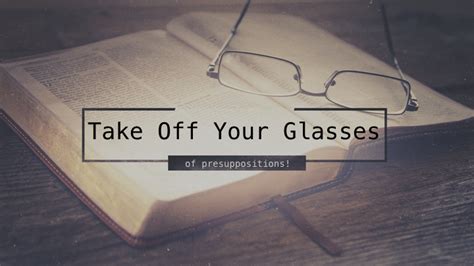 Do Not Take Off Your Glasses Telegraph