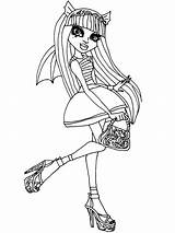 Monster High Coloring Pages Rochelle sketch template