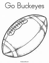 Coloring Buckeyes Ohio State Pages Popular sketch template