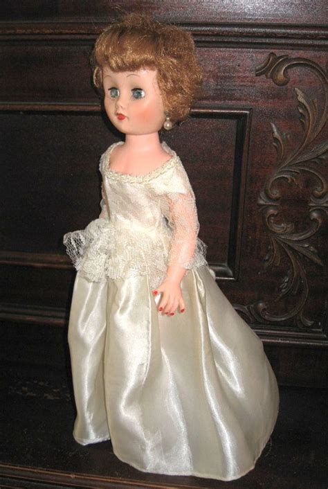 Glamorous 1960s Vinyl Bride Doll Vintage High Heel Fashion