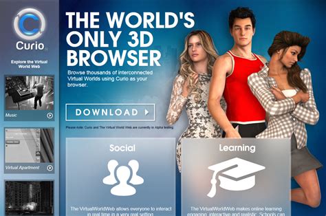 curio 3d browser and unity 3d virtualworldweb austin tate s blog