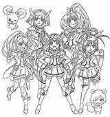 Glitter Force Coloring Pages Printable Girls Coloriage Colorier Color Getdrawings Books Kids Dinosaur Imprimer Anime Mostly Custom Pretty Fille Visit sketch template