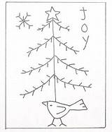 Embroidery Christmas Stitchery Designs Patterns Primitive Hand Stitch Print Stitcheries Redwork Holiday Woolensails Simple Pattern Coloring Pages Stitching Tree Snowman sketch template