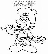 Smurf Coloring Pages Momjunction Printables sketch template