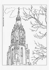 Kleurplaat Kerk Delft Kleurplaten Zoeken sketch template