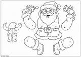 Hampelmann Weihnachtsmann Basteln Pantin Knutselen Kerstman Santa Claus Jumping Jack Père Noël Craft Noel Pere Bricolages Bricolage Educol Schulbilder Kinder sketch template