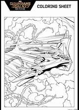 Galaxy Guardians Coloring Pages Ship Activity Kit Space Lovebugsandpostcards sketch template