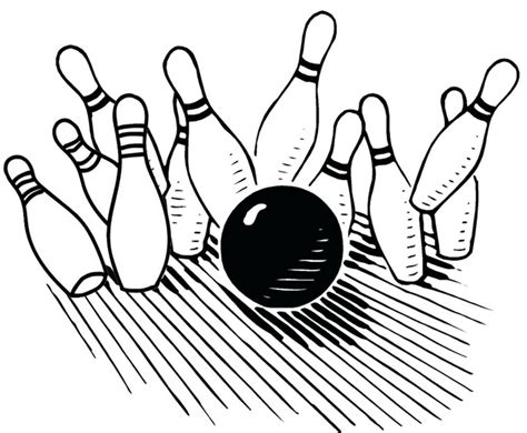 simple bowling coloring pages  children coloring pages