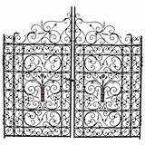 Gate Spanish Iron Garden Wrought French Gates Drawing Circa 1820 Getdrawings Doors Building Furniture sketch template