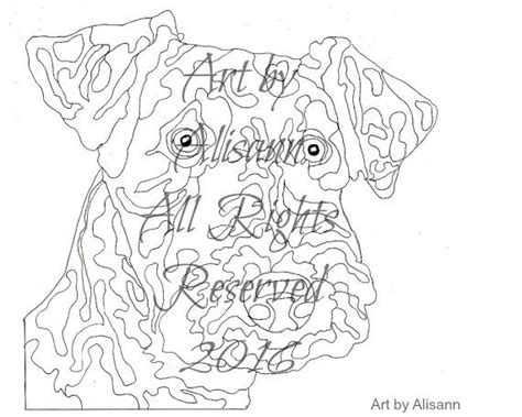 airedale terrier coloring book page dog  abeesartstudio dog