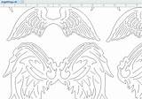 Wings Dxf Angel sketch template