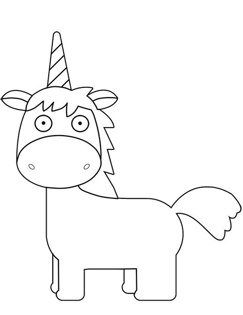 cartoon unicorn horn coloring pages coloring cool