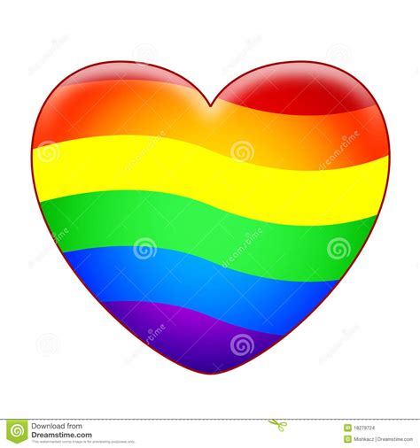 Rainbow Heart Stock Images Image 18279724