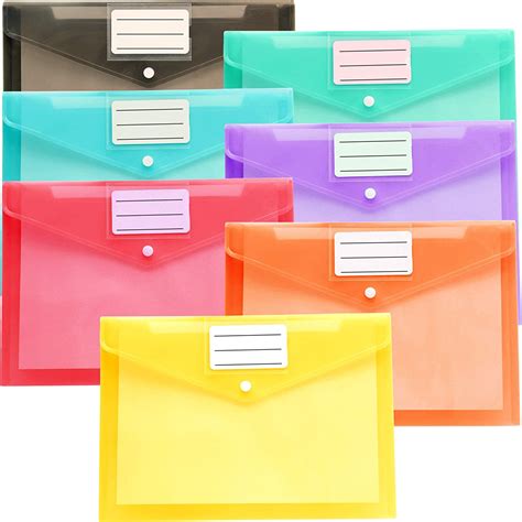 youngever  pack plastic envelopes poly envelopes clear document
