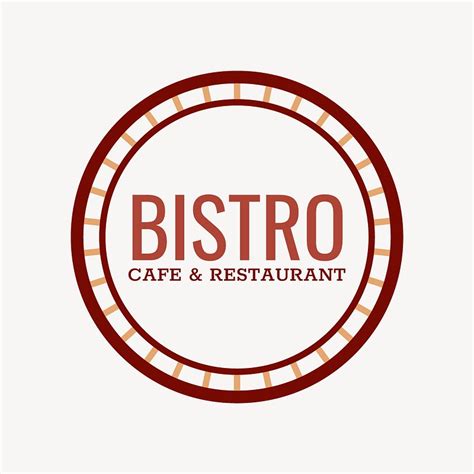 bistro logo food business template  vector template rawpixel