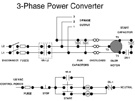 single phase    phase converter circuit diagram