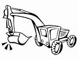 Coloring Pages Digger Equipment Construction Heavy Colouring Truck Grave Draw Excavator Drawing Book Backhoe Kids Tanker Fire Trucks Drawings Color sketch template