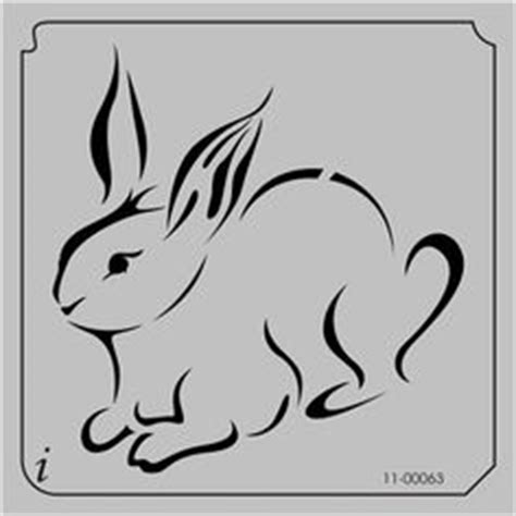 bunny stencil clipart