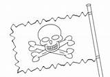 Piratenflagge Piraten Basteln Gestalten sketch template
