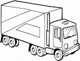Pages Lorry Colouring Coloring Printable Truck Clipart Designs sketch template