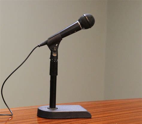 tabletop microphone stand  party rental