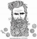 Hipster Beard Bearded Balls sketch template