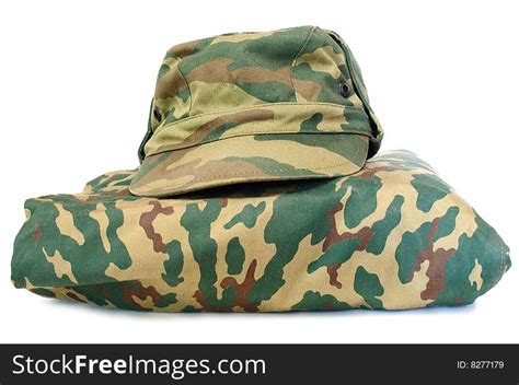 camouflage uniform complete set  stock images   stockfreeimagescom