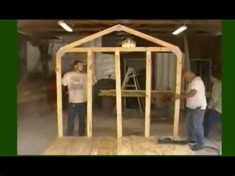 build  storage shed frame youtube