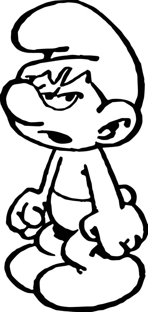 grouchy smurf coloring pages grouchy smurf coloring pages grumpy smurf