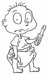 Rugrats Coloring Pages Tommy Pickles Pickle Kids Cartoon 90s Sheet Adult Birthday Getcolorings Ren Stimpy Everything Printable Grown Getdrawings Pag sketch template