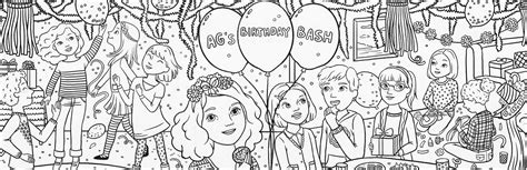 bonggamom finds american girl magazine special birthday coloring page