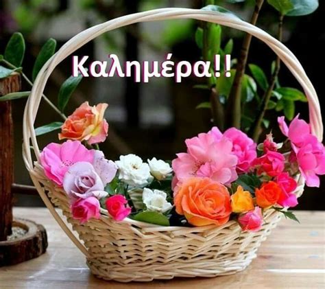 Pin By Ileana Popovici On Καλημέρα In 2020 Flowers Basket Good
