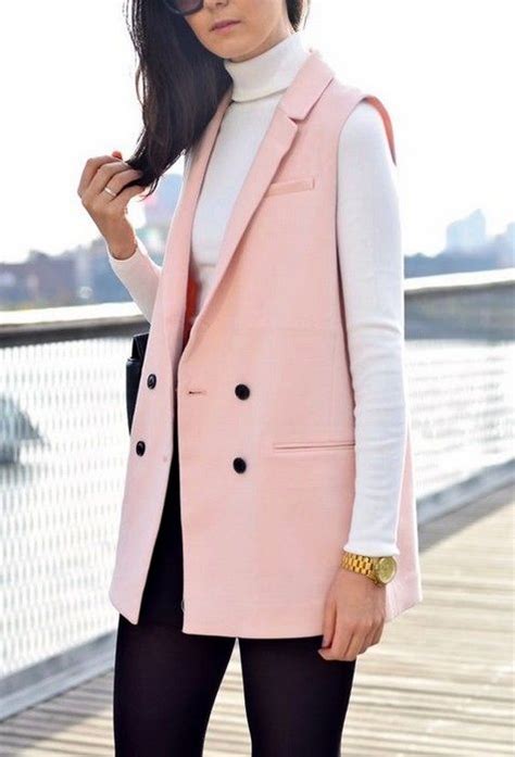 20 looks with long sleeveless vests blazers