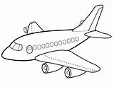 Aeroplane Coloring sketch template