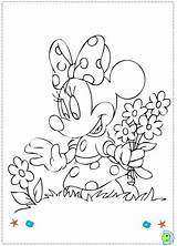 Dinokids Minnie sketch template