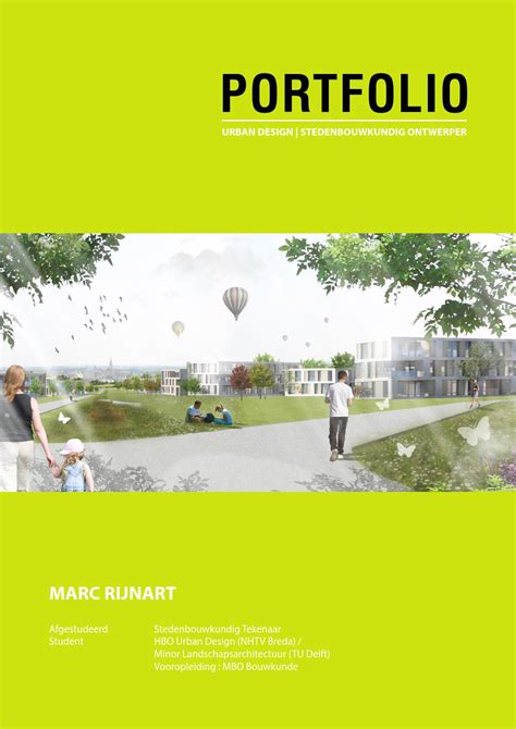 portfolio marc rijnart urban design stedenbouwkunde  marc rijnart issuu