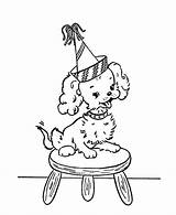 Birthday Party Coloring Kids Pages Puppy Dog Sheets Hat Games Fun Printable Popular Group Coloringhome sketch template