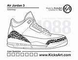 Jordan Kicksart Jordans Swatches sketch template