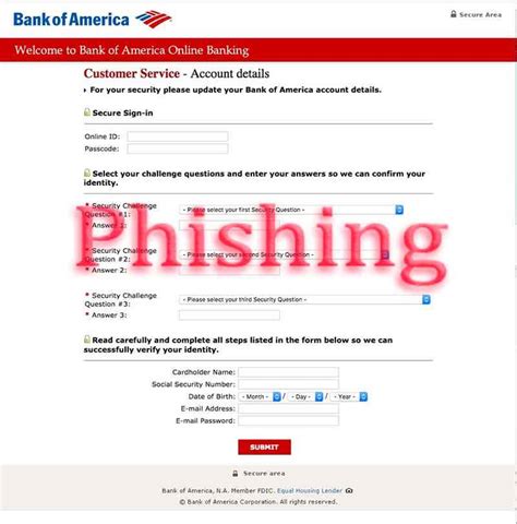 Bank Of America Activity Alert Phishing Scam Hoax Slayer