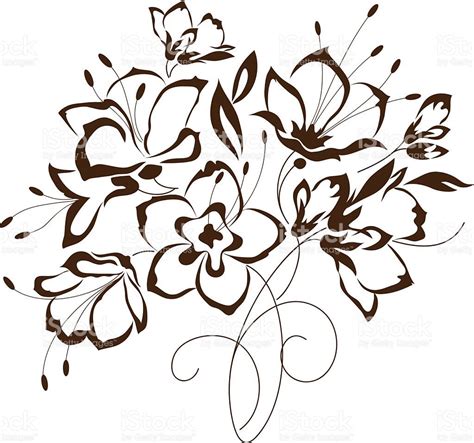 disegni fiori png disegni fiori stilizzati png coloring  drawing
