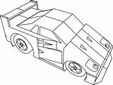 Chiron Bugatti F40 Ausmalbilder Wecoloringpage sketch template