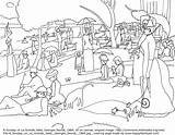 Seurat Georges Jatte Happyfamilyart Colorir Opere Oeuvres 1884 1886 Desenhos Evangelion Genesis Supper Getcolorings Puntillismo sketch template