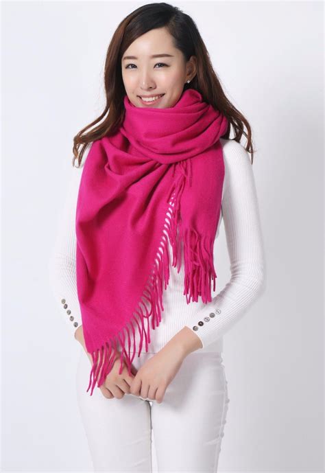 wool thick solid color winter shawl scarf scarves wrap  hot